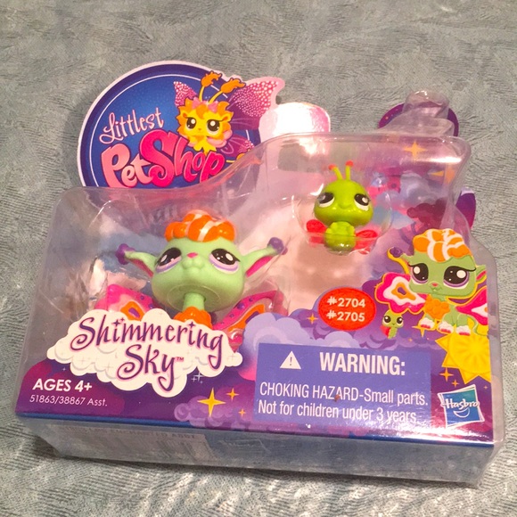 Littlest PetShop Fairies NEW Sunscape Fairy #2704 Ladybug #2705 Shimmering Sky - Picture 2 of 10